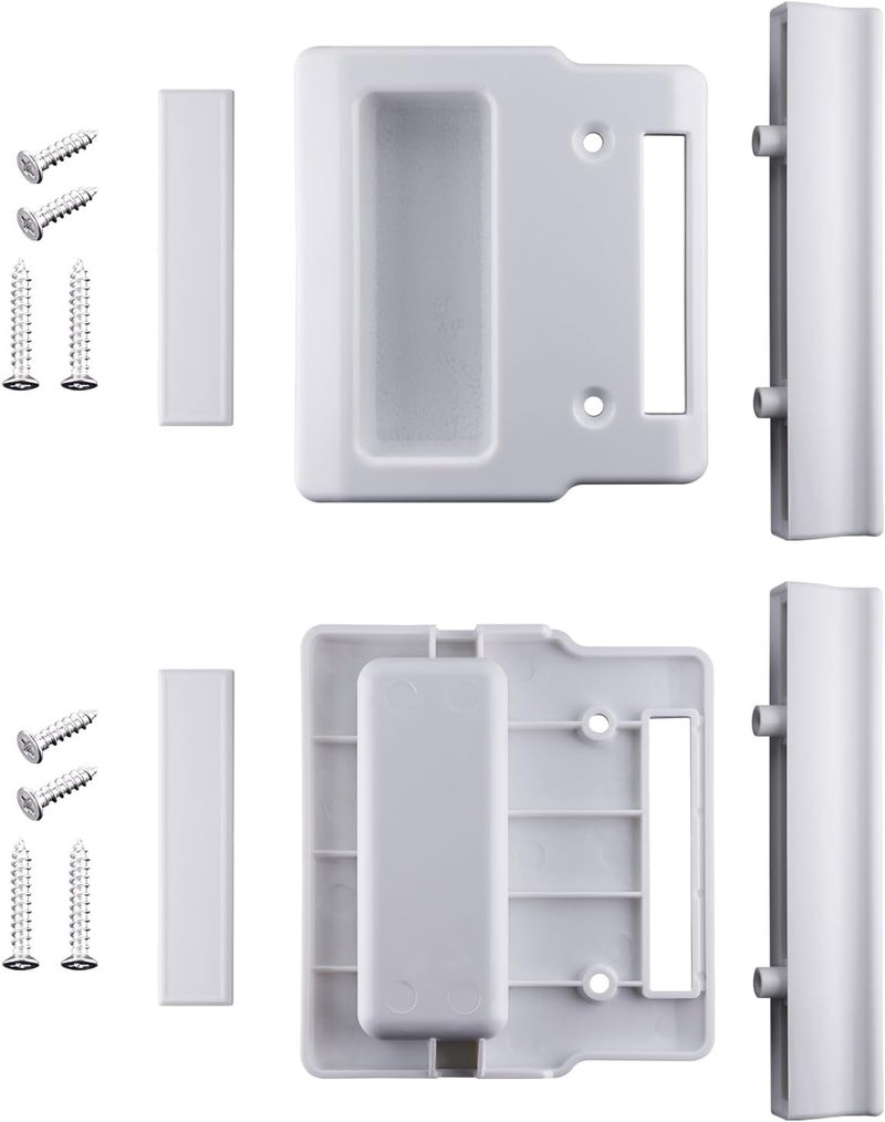 WFCYX White Screen Hardware Kit for Andersen Doors, Fits Andersen A-Series Gliding & Hinged Patio Doors, Frenchwood, Narroline, Perma-Shield, Two/Three-Panel Series Doors Manufactured from 1982 to Present - Image 1