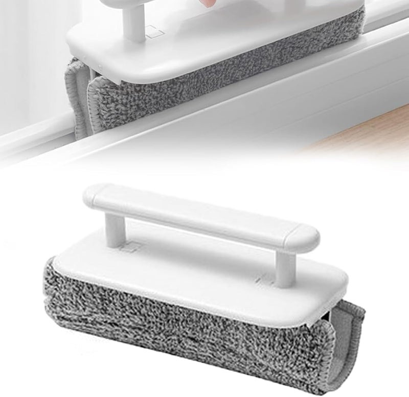 Window Track Cleaner, Hand-held Window Track Cleaner Brushes Tool for Windows lides Gaps Tile Lines Shutter Car Vents, Multifucation Groove Cleaning Brush for Household Use - Image 1