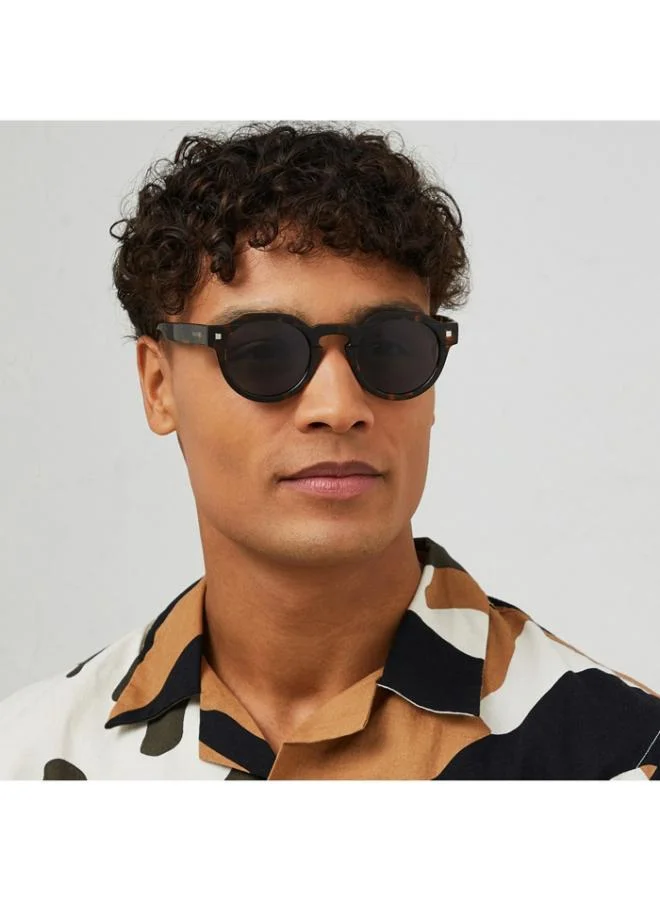 30Sundays DUNE Men Green Sunglasses - Frame Material: Acetate - Lens Color: Green - Frame Color: Tortoise - Full Rim