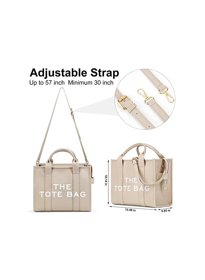 JQWSVE Canvas Tote Bags for Women Handbag Tote Purse with Zipper Canvas Crossbody Bag for Office, Travel, School - Image 5