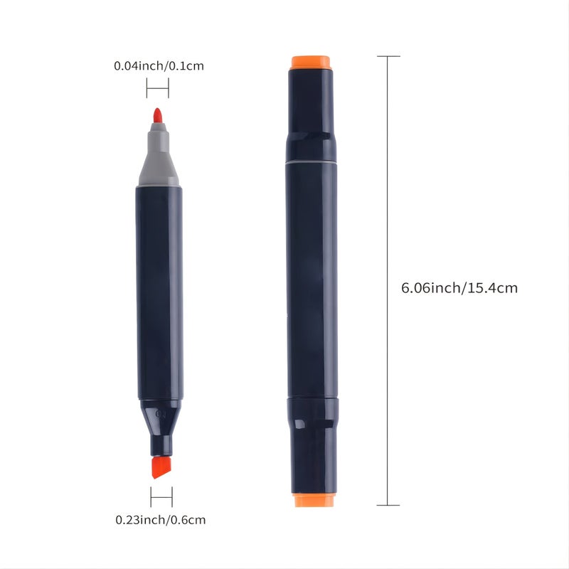 168 Colors Double Head Alcohol Marker Pen Set For Artists Students Adult Coloring Art Painting Illustration Cute College Sketch Pen Perfect Christmas Holiday Gift - Image 3