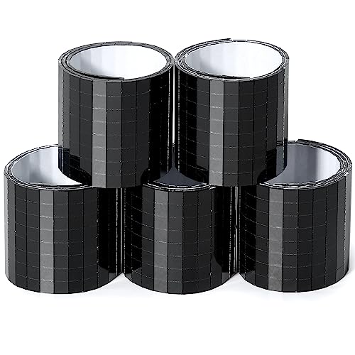 PP OPOUNT 2360 PCS Disco Tiles, 5 x 5 mm Self-Adhesive Disco Ball Stickers, Real Glass Mirror Tiles for Crafts, DIY Disco Ball, Photo Frame, Art Collage, Indoor Decor (Black) - Image 1