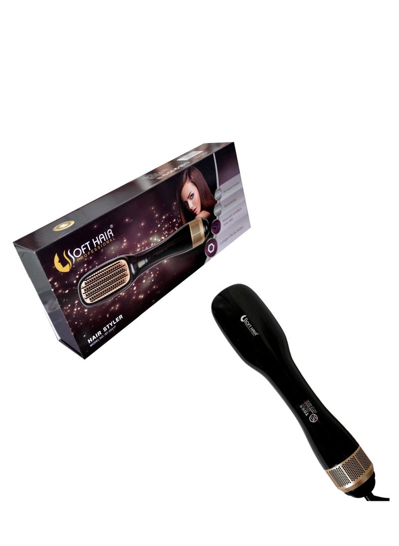 Original 3 in 1 Professional Soft Hair Styler Brush 1200 Watt