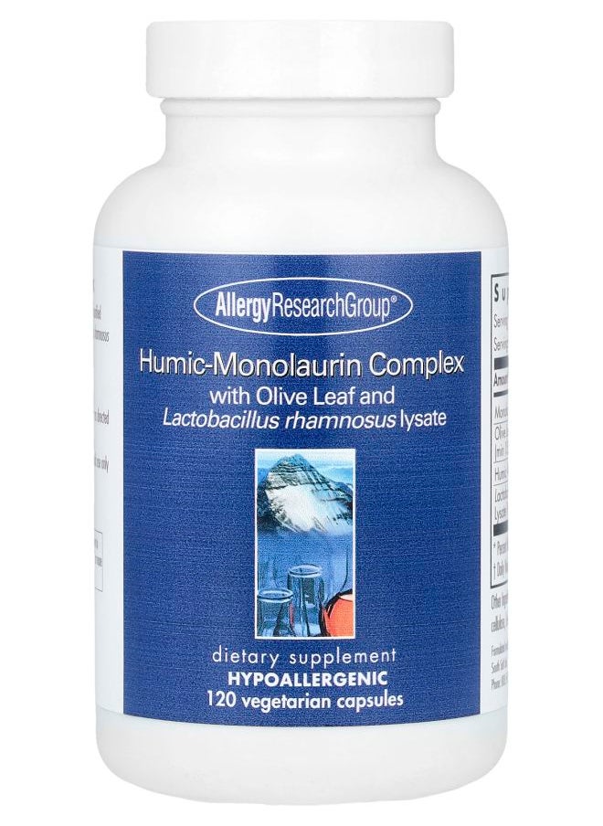Allergy Research Group - Humic-Monolaurin Complex 120 Vegetarian Capsules - Image 1