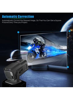 XIPH Portable HD Projector - Support 4K - Smart Projector with 5G Dual-band Wifi and Bluetooth 5.0 - Mobile Home Theater - Compatible With Android/iOS/Windows/TV Stick/HDMI/USB  - Image 4