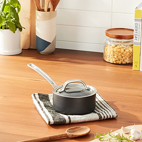 Viking Culinary Hard Anodized Nonstick Saucepan  1 Quart  Includes Glass Lid  Oven And Dishwasher Safe  Works On Electronic  Ceramic  And Gas Cooktops - Image 4