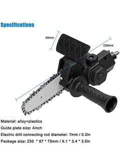 KANABEE KANAbee 4 inch mini Chainsaw tool Attachment for Electric hand Drill Machine Converter Adaptor Hand Drill to chain Saw  - Image 5
