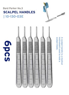 Dental Instruments Scalpel Handle Bard Parker No.3 6pcs