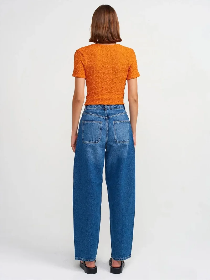 ديلفين Dilvin High-Waist Balloon Leg Jeans