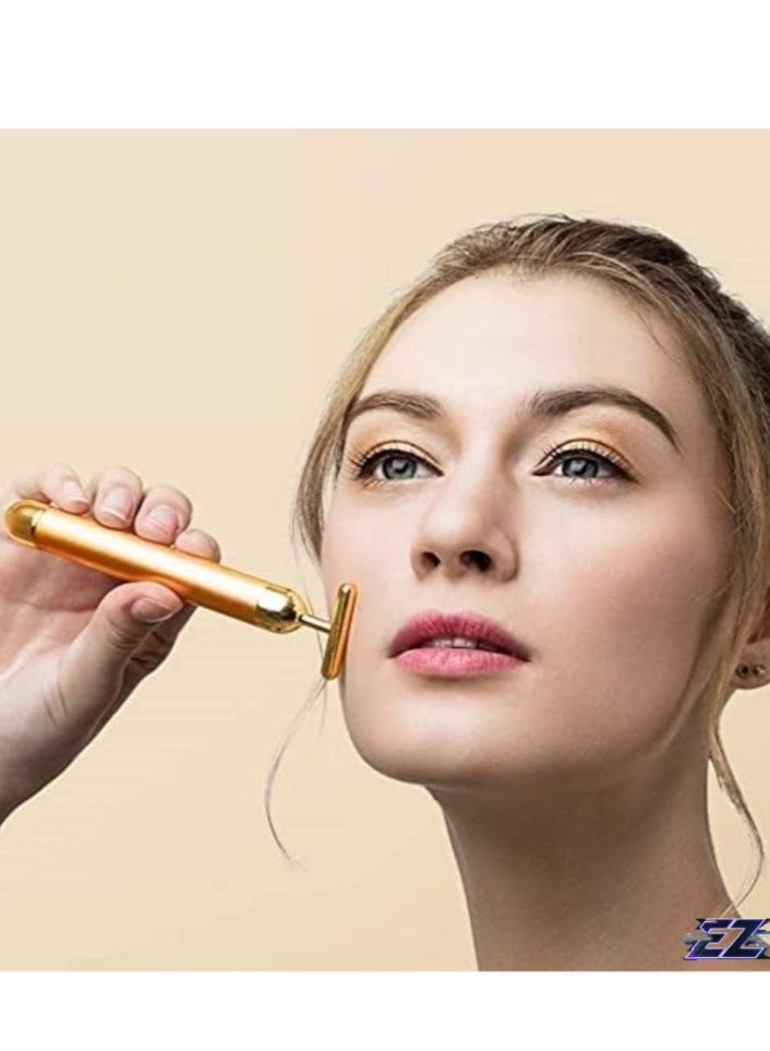ELTRAZONE "Luxurious 24K Gold Vibrating Beauty Bar: Ultimate Facial Massage Experience" - Image 1