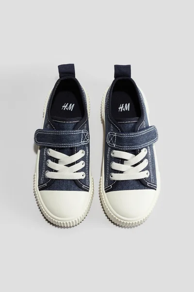 H&M Cotton canvas trainers