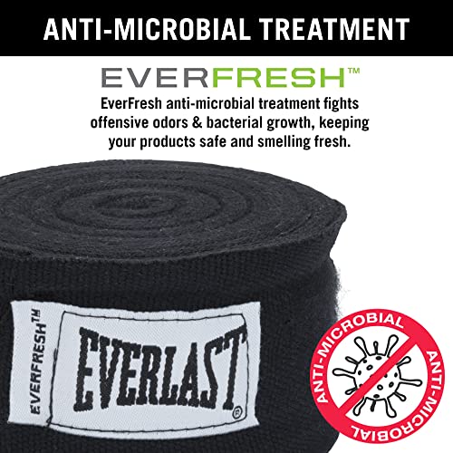 Everlast Boxing Handwraps, Machine Washable Speedbag Training and Martial Arts Hand Wrap, Black - Image 3
