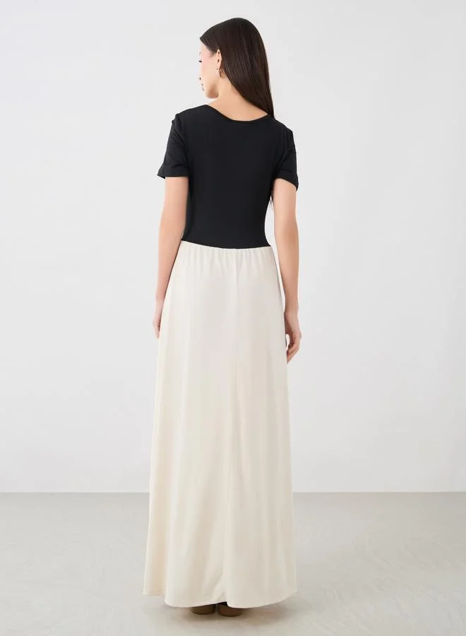 Take Two Contrast Bodice Dress