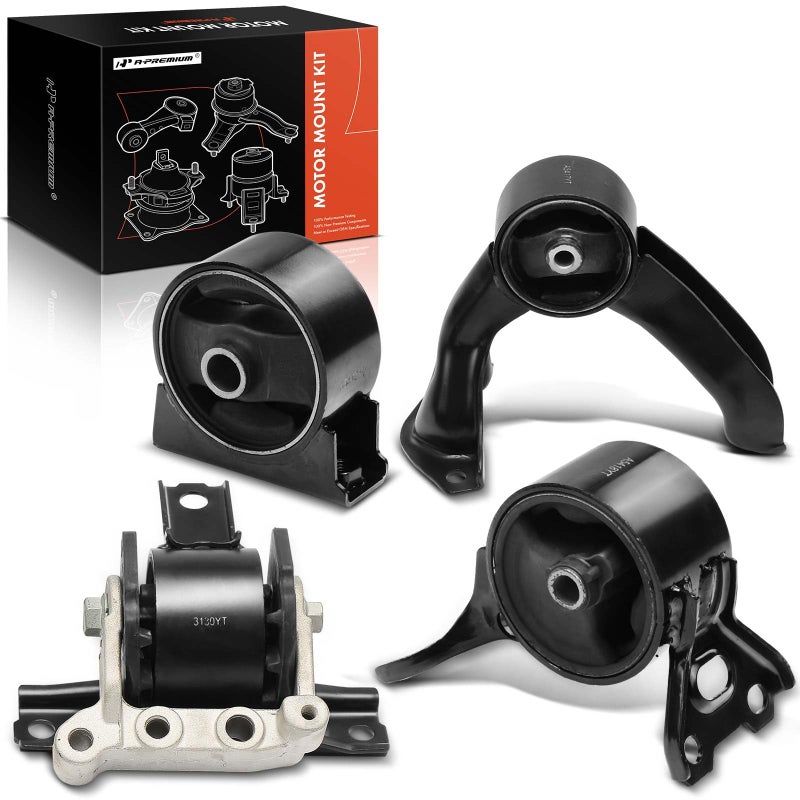 APremium 4PCS Engine Motor Mount and Transmission Mount Set Compatible with Mitsubishi Outlander Sport 20112021 Lancer 20082017 RVR 20112021 20L 24L Replace 5105511AE 68032586AF