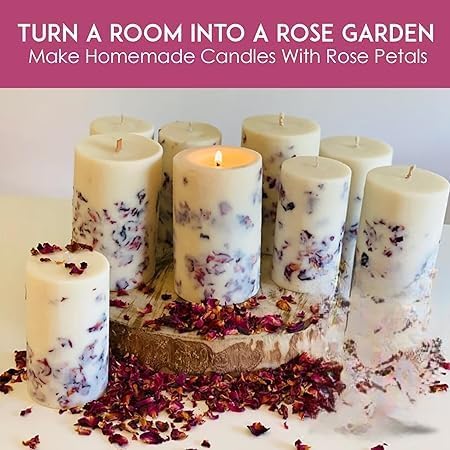 Artnery Confetti Dried Red Roses Flower Petals Table Confetti Petal for Bath Foot, Wedding Table Confetti DIY Crafts Decorations (20 Grams) - Image 3