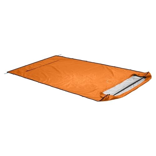 Ortovox Bivy Pro, Safety Orange, Windproof Emergency Bivy Sack for Two Persons with Silver Thermal Lining & Tent Function for Alpine Rescue & Touring - Image 2