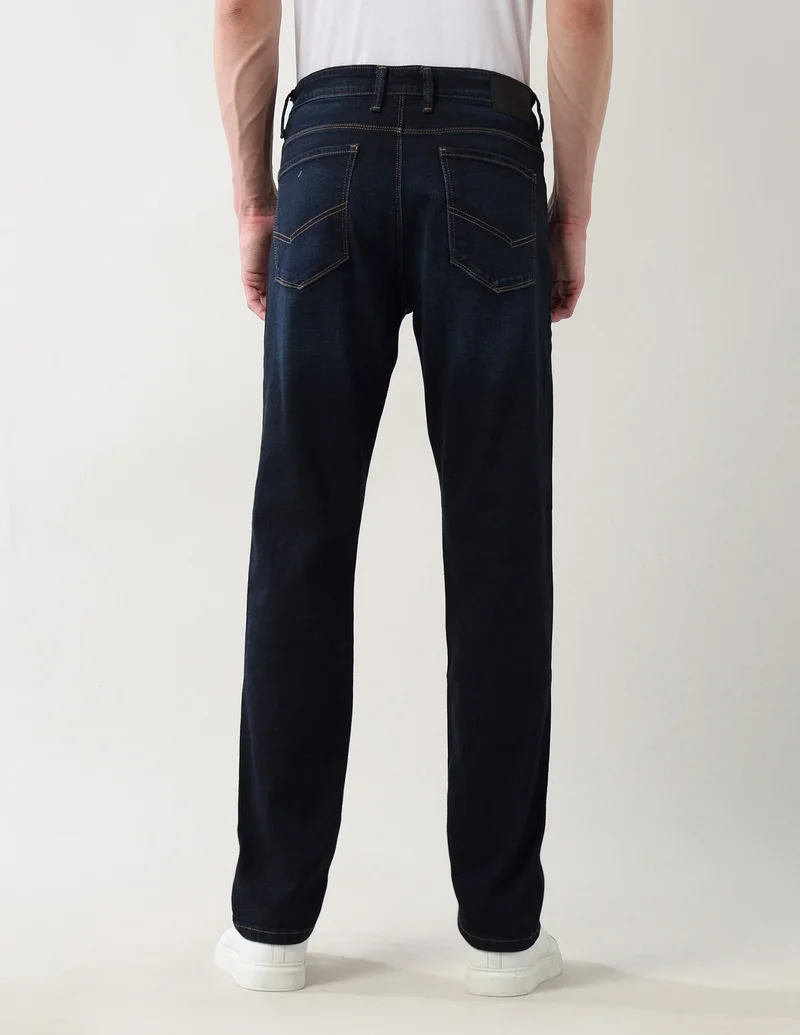 Arrow  Mid Rise Regular Straight Fit Jeans for Men | Best Price UAE