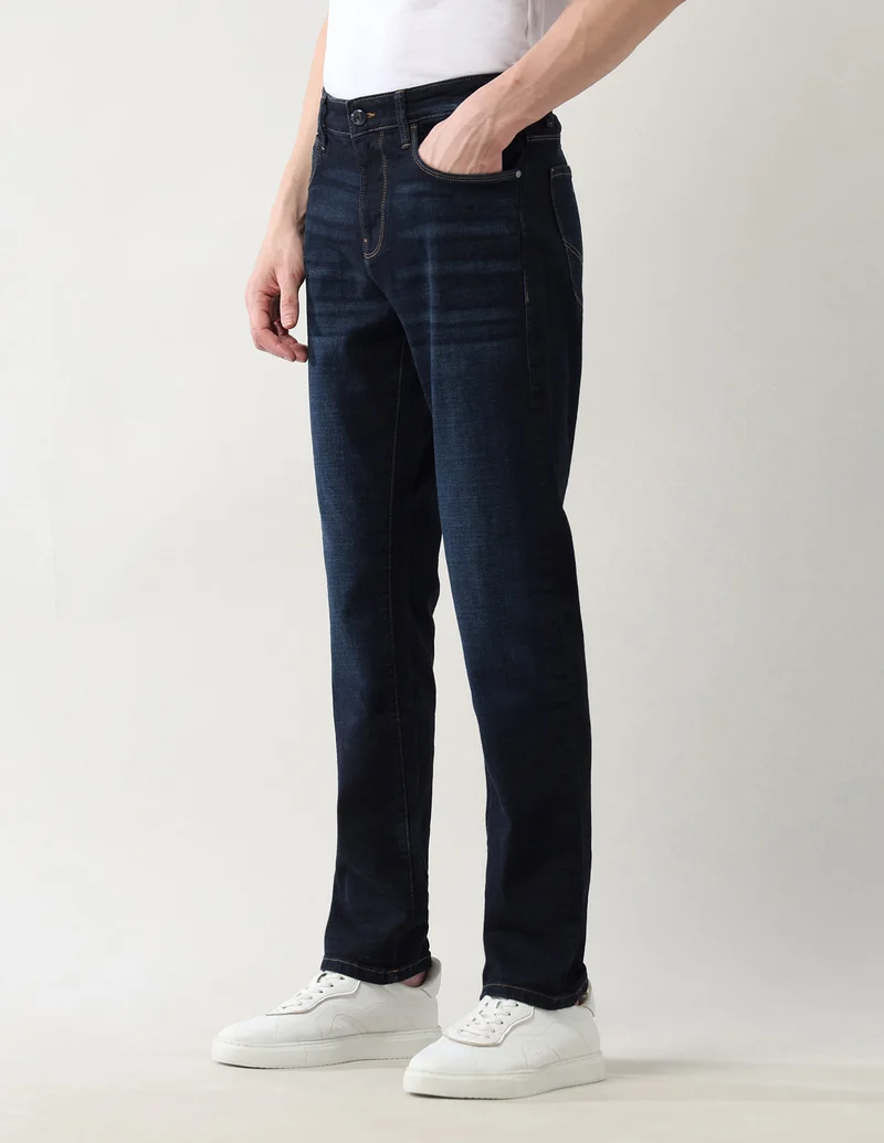 Arrow  Mid Rise Regular Straight Fit Jeans for Men | Best Price UAE