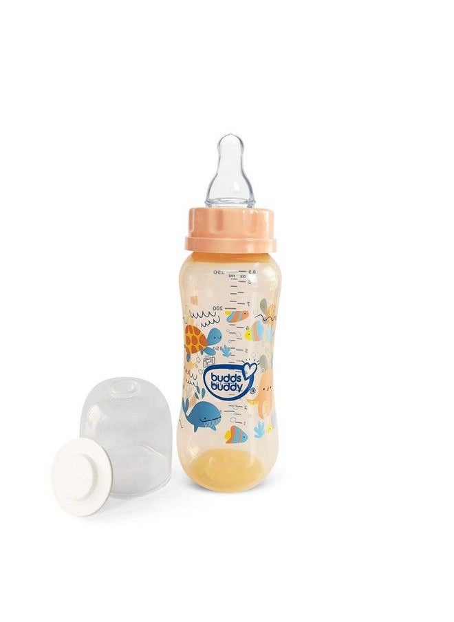 BuddsBuddy Elegant 3 In 1 Bottle (Feeding Bottle+Sipper+Cereal Feeder) 250 Ml (Brown)  - Image 2