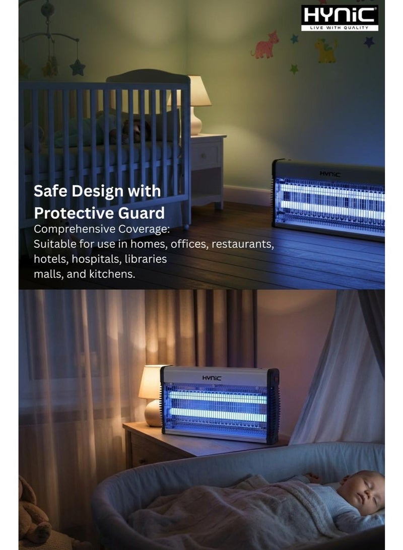 Hynic 38W Electric Bug Zapper - Indoor & Outdoor Waterproof Fly Killer - 360° UV Light Mosquito Gnat Trap - Chemical-Free Pest Control for Home, Patio, and Garden - Image 3