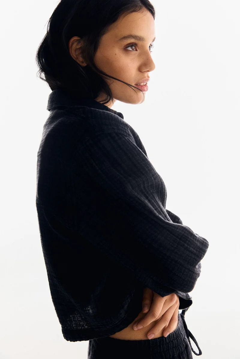 H&M Cotton muslin shirt