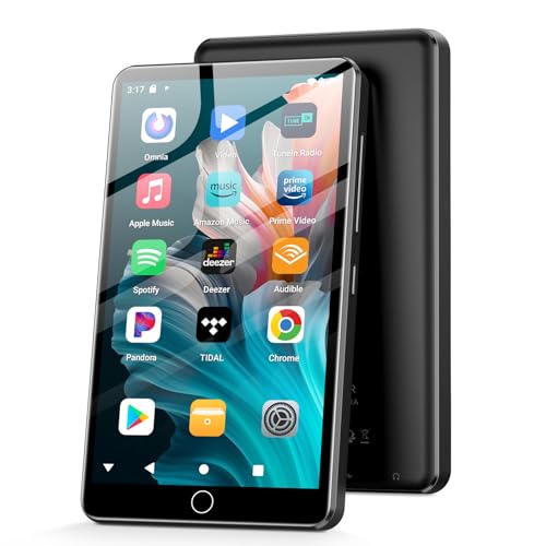 Fanvace 144GB MP3 Player with Bluetooth and WiFi, Android 13 OS MP3 & MP4 Players with 4" Touchscreen and Speaker, Spotify Music Players with Audible, FM Radio, Amazon Music, Play Store - Image 1