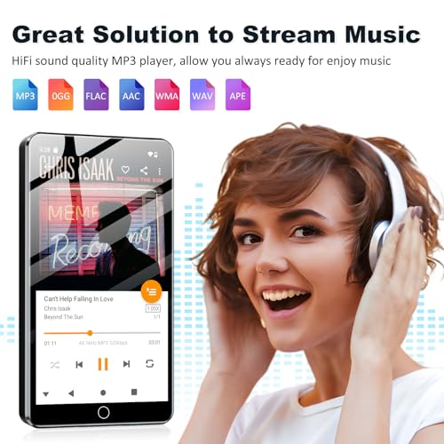 Fanvace 144GB MP3 Player with Bluetooth and WiFi, Android 13 OS MP3 & MP4 Players with 4" Touchscreen and Speaker, Spotify Music Players with Audible, FM Radio, Amazon Music, Play Store - Image 3