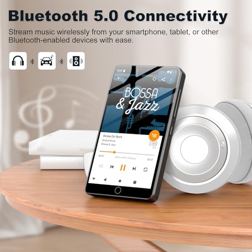 Fanvace 144GB MP3 Player with Bluetooth and WiFi, Android 13 OS MP3 & MP4 Players with 4" Touchscreen and Speaker, Spotify Music Players with Audible, FM Radio, Amazon Music, Play Store - Image 5