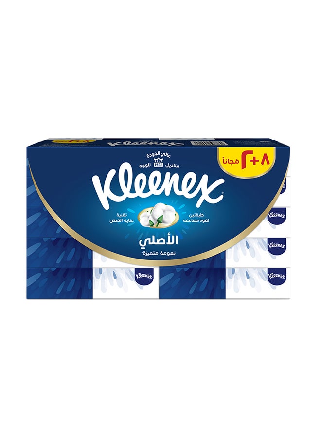 Kleenex 2 Ply Original Facial Tissue Boxes Pack of 10 - Image 1