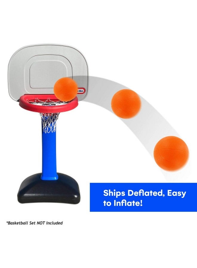 Botabee - Set of 2 Kids Basketball - 6 Inch Mini Rubber Ball for Little Tikes - Toddler Balls for Indoor/Outdoor Play - Ideal Gift Toy for Boys - Lightweight and Soft Replacement Toys (Orange) - Image 4