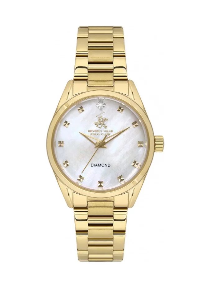 BEVERLY HILLS POLO CLUB Polo Club Women's Watch, Analog Display and Metal Strap - BP3601X.120, Gold