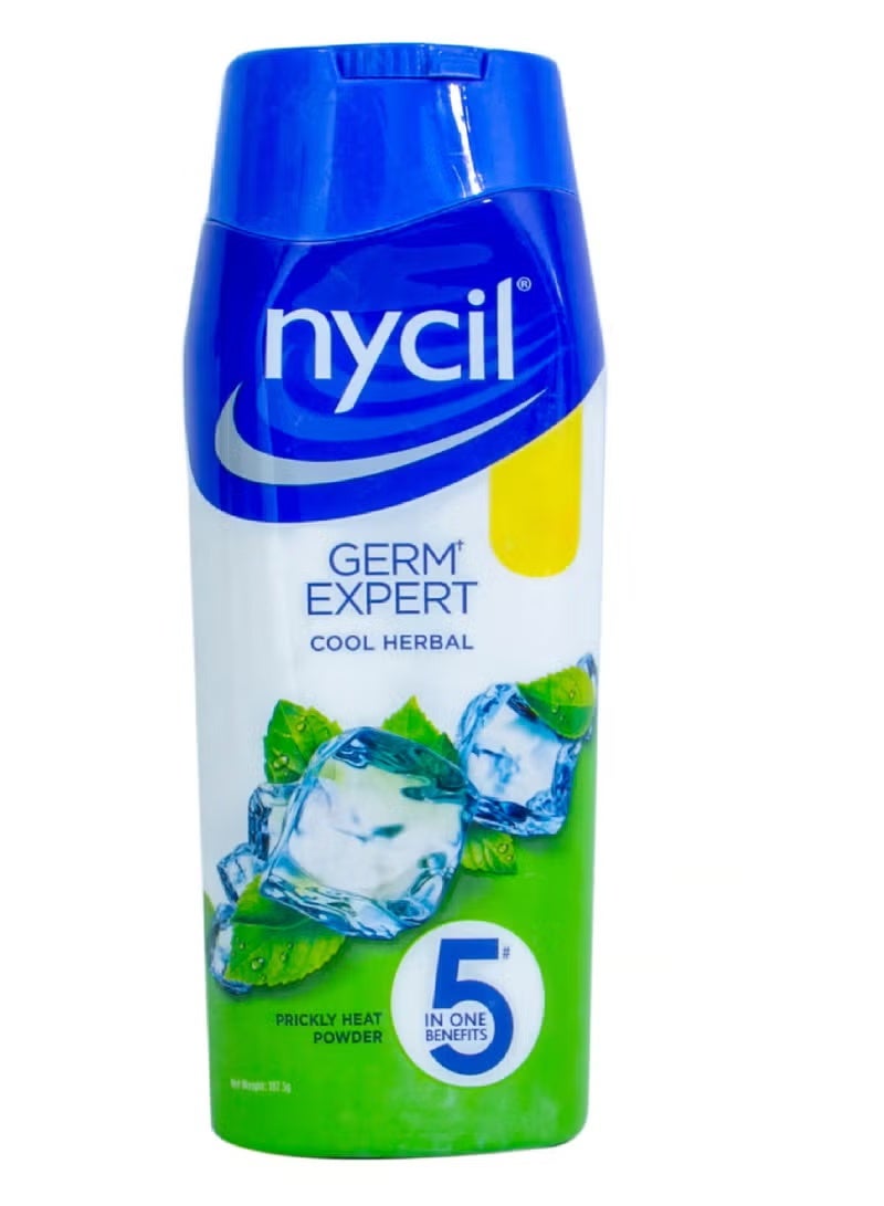 NYCIL GERM EXPERT COOL HERBAL TALC POWDER 187.5G