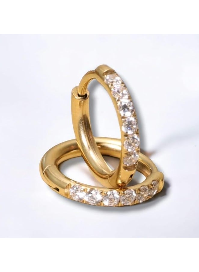 بونكا أقراط بونكا العصرية للفتيات والنساء تستحقها كل امرأة  الذهب الأنف الأذن الأذن أقراط - Image 3