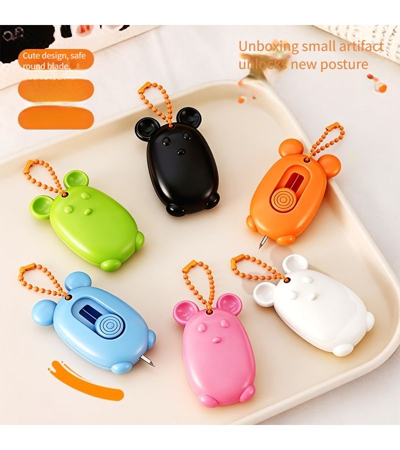 6pcs Box Opener Automatic Rebound Safe And Portable Letter Cutter For Express Parcels And Cardboard Boxes - Image 5