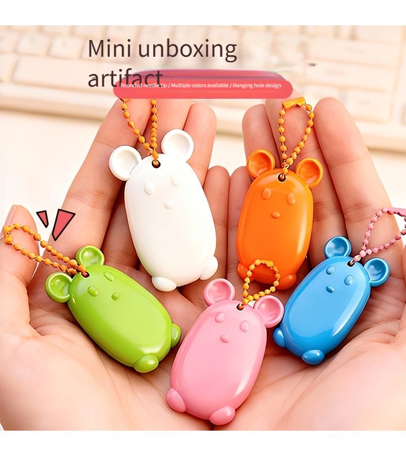 6pcs Box Opener Automatic Rebound Safe And Portable Letter Cutter For Express Parcels And Cardboard Boxes - Image 1