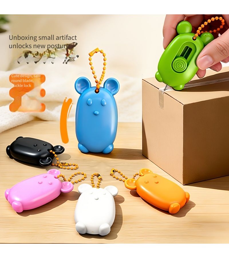 6pcs Box Opener Automatic Rebound Safe And Portable Letter Cutter For Express Parcels And Cardboard Boxes - Image 4