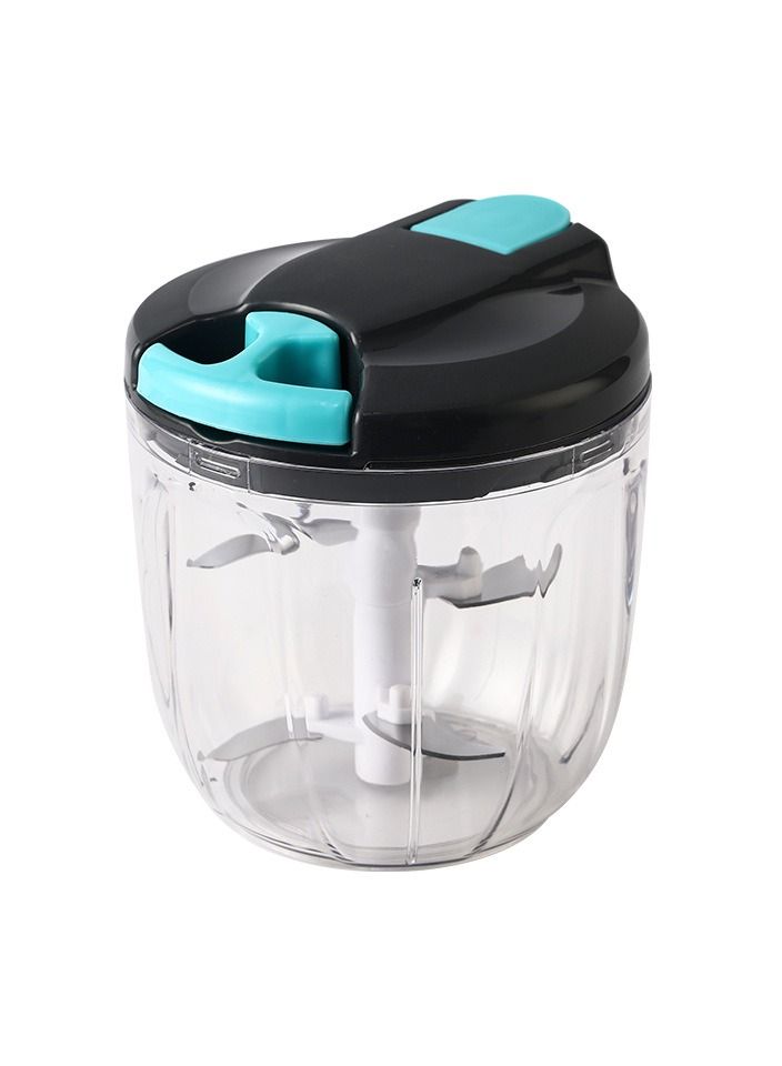 Household Vegetable Slicer, Manual Onion Slicer additional with 10 Stainless Steel Blades and 1 Whisk (900 ml)  - Image 1