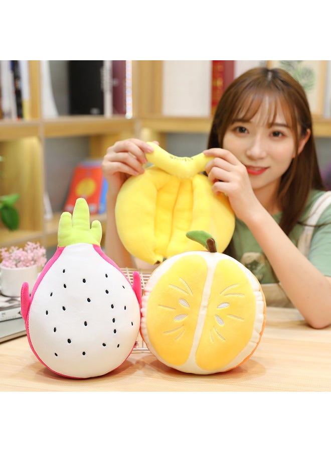 Fruit Plush Toy Pineapple Fruit And Vegetable Strawberry Orange Doll Wedding Toss Doll Grasping Machine Rag Doll-Color:Orange 25cm-Height:20- 35cm (collect Your Baby And Get A Year Of The Dragon Pen - Image 5