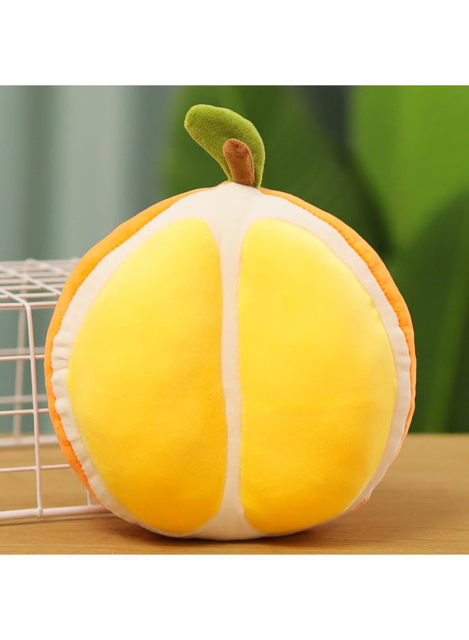 Fruit Plush Toy Pineapple Fruit And Vegetable Strawberry Orange Doll Wedding Toss Doll Grasping Machine Rag Doll-Color:Orange 25cm-Height:20- 35cm (collect Your Baby And Get A Year Of The Dragon Pen - Image 1