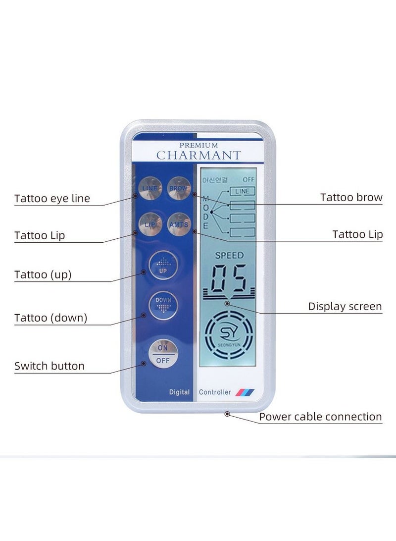 NIBEMINENT Embroidery Eyebrow Charmant Tattoo Machine Silver - Image 2