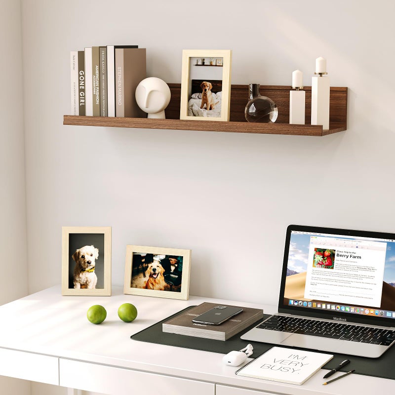 KINLINK 4x6 Picture Frames  Wood Grain Photo Frames with Plexiglass for Table Top and Wall Mounting  Composite Wood Picture Frames for Horizontal or Vertical Display - Image 3