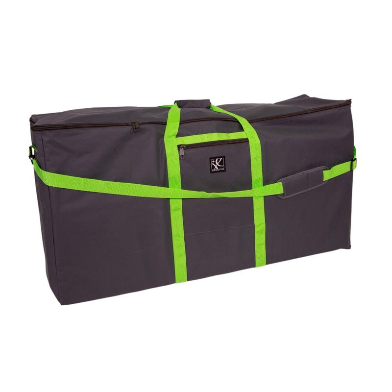 J.L. Childress Heavy Duty Stroller Travel Bag - Grey and Lime - Image 2