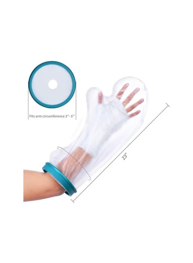 Waterproof Arm Cast Cover Protector for Shower Bath, Adult Cast Sleeve Bag Keep Wound Bandage Cast Dry, Reusable for Broken Burn Arm, Hands, Wrists, Fingers 23 Inches Long