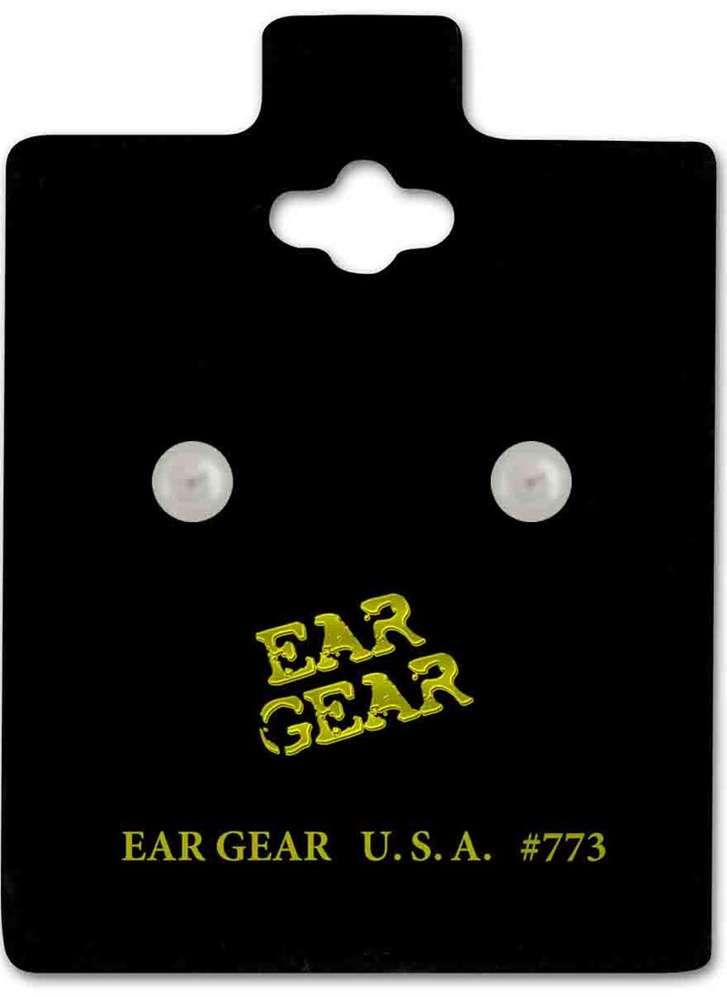 EAR GEAR - 24K Gold Plated Earring 3mm pearl Made in USA - Image 1