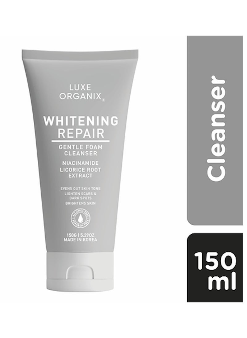 LUXE ORGANIX Luxe Organix Whitening Repair Ultra Light Glow Foam Cleanser 150gm - Image 1