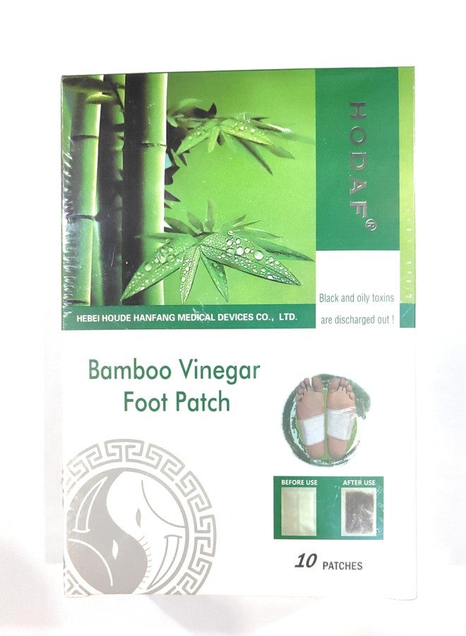Hodaf Bamboo Vinegar Foot Patch, Pack of 10 Patches, Detoxifying - Image 1