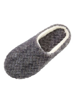 Slip-On Cotton Indoor Slippers Grey