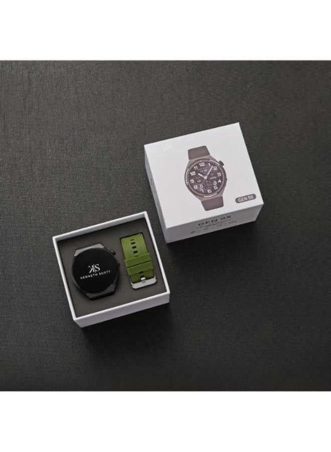 كينيث سكوت ساعة ذكية كينيث سكوت للجنسين بقرص متعدد الألوان مع حزام قابل للتبديل - Image 5