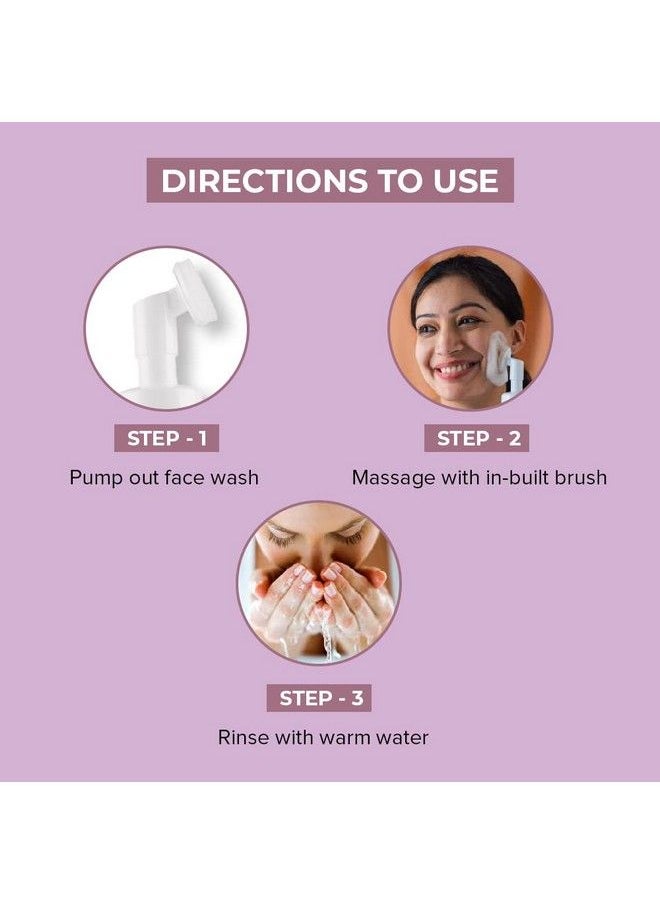 Saturn by GHC - Foaming Face Wash With Builtin Face Brush For Hydrates Skin Acne Oil Control Deep Cleansing Nourishing & Moisturizing Powered With Aloe Vera Etc 120 Ml (Pack Of 1) - Image 1