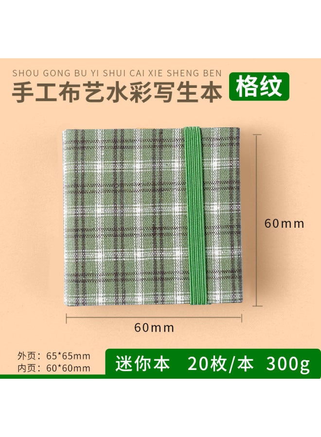 Flying Bird Feile Bird Fabric Watercolor Book 300g Art Student Painting Square Hand Account Book Fine Grain Mini Portable Painting Book - Image 1